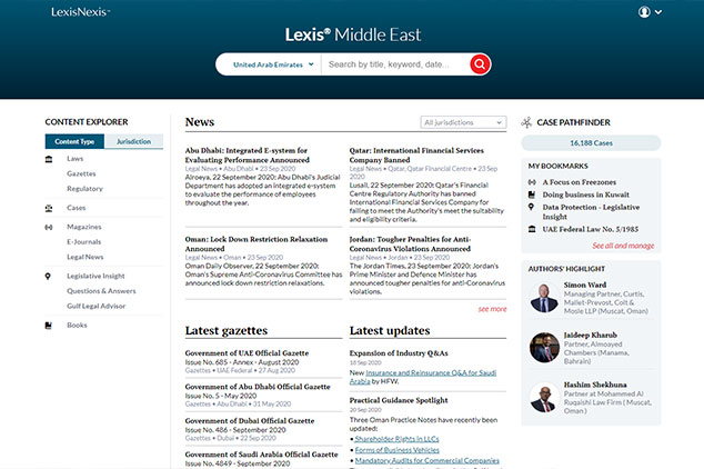 Your single reference for Middle East laws and cases