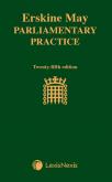 Erskine May: Parliamentary Practice 25th edition cover