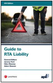 APIL Guide to RTA Liability Fourth edition cover