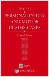 Bingham's Personal Injury and Motor Claims Cases 16th edition cover