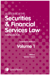 Butterworths Securities and Financial Services Law Handbook 20th edition cover