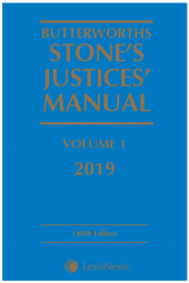 Butterworths Stone's Justices' Manual 2019 cover