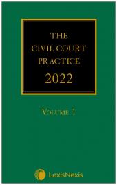 The Civil Court Practice 2022 (The Green Book)(Hardcopy, CD & eBook) cover