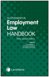 Butterworths Employment Law Handbook 32nd edition cover