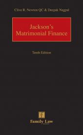 Jackson's Matrimonial Finance Tenth edition cover