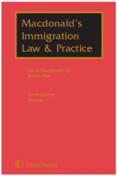 Macdonald's Immigration Law & Practice Ninth edition Brexit Special Report Supplement 2019 cover