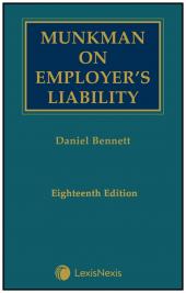 Munkman on Employer's Liability 18th edition cover