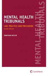 Mental Health Tribunals Law, Practice and Procedure Second edition cover