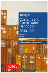 Tolley's Customs and Excise Duties Handbook 2019-2020 cover