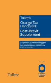 Tolley's Orange Tax Handbook Post-Brexit Supplement | LexisNexis UK