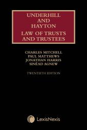 Underhill and Hayton Law of Trusts and Trustees 20th edition cover