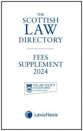 The Scottish Law Directory: The White Book: Fees Supplement 2024 cover